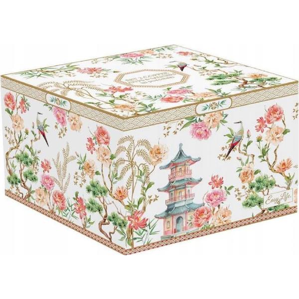 Set 2 cesti cu farfurioara. Jardins D'Orient