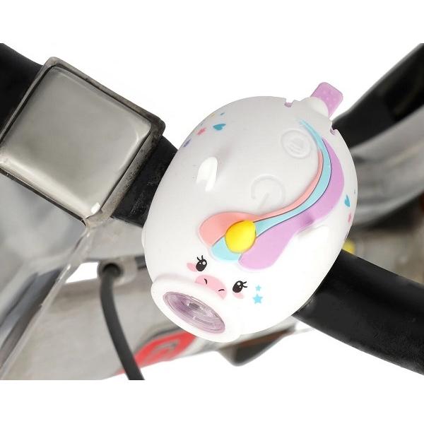 Lumina frontala si claxon pentru bicicleta. Unicorn