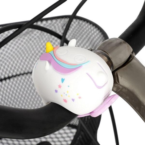 Lumina frontala si claxon pentru bicicleta. Unicorn