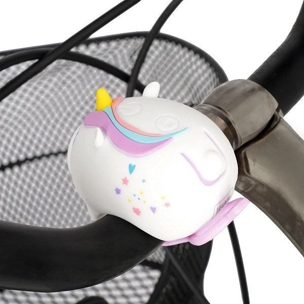 Imaginea produsului 'Lumină frontală și claxon pentru bicicletă. Unicorn'