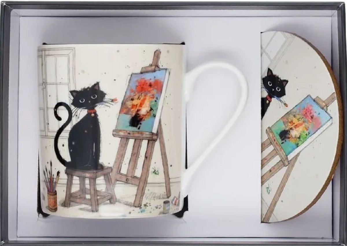 Imaginea produsului 'Set ceașcă cu coaster. Chat Peintre'
