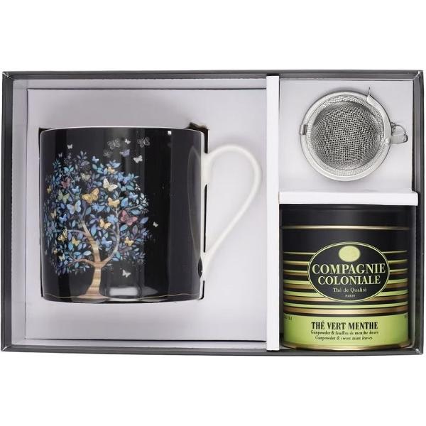 Set cana cu infuzor si ceai: Arbre Papillons