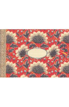 Imaginea produsului 'Carnet. Pattern rouge fleurs noires'