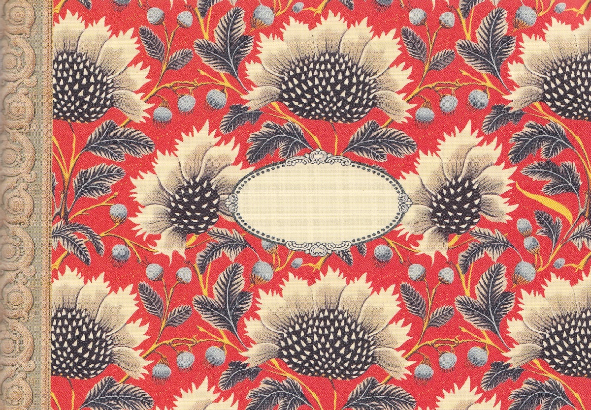 Imaginea produsului 'Carnet. Pattern rouge fleurs noires'