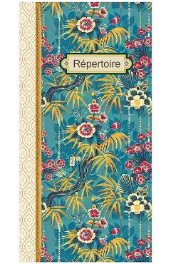 Imaginea produsului 'Carnet adrese. Blue pattern red flowers'