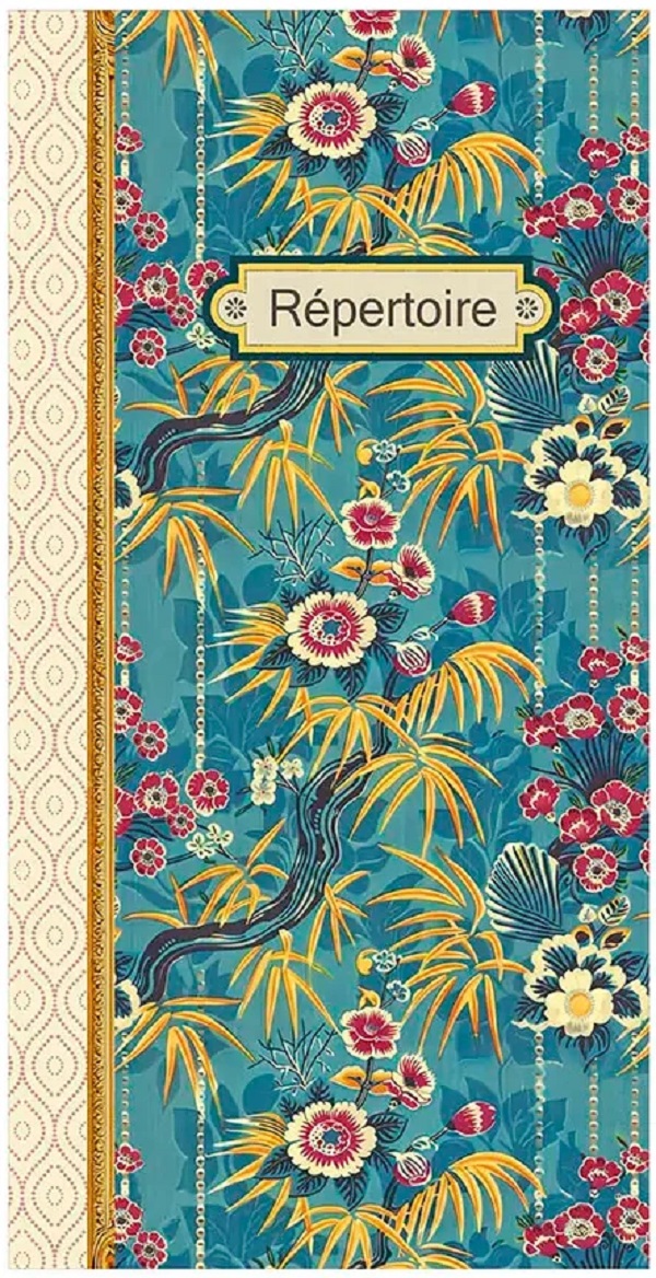 Imaginea produsului 'Carnet adrese. Blue pattern red flowers'