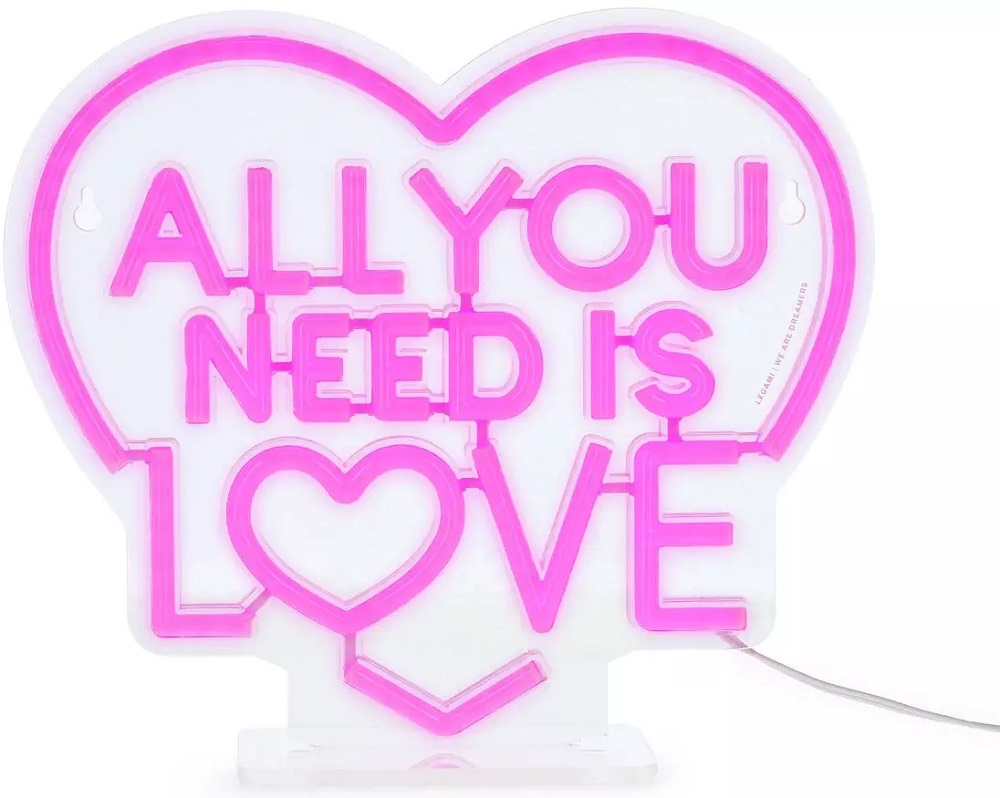 Imaginea produsului 'Lampă LED: All you need is love'