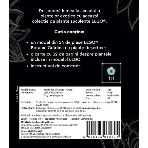 Lego Botanicals. Gradina cu plante desertice