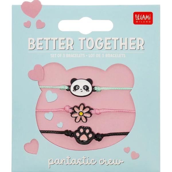 Set 3 brățări: Panda