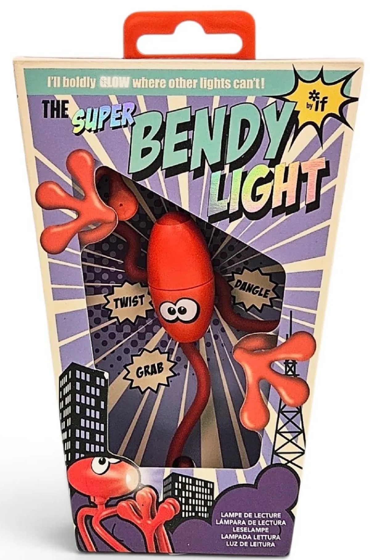 Imaginea produsului 'Lampă de citit: Super Bendy. Roșu'
