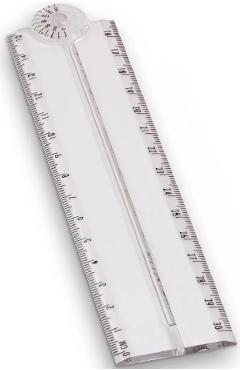 Imaginea produsului 'Riglă pliabila și extensibilă 15-30 cm. Transparentă'