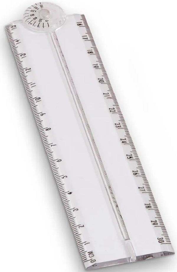 Imaginea produsului 'Riglă pliabila și extensibilă 15-30 cm. Transparentă'