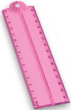 Imaginea produsului 'Riglă pliabila și extensibilă 15-30 cm. Roz'