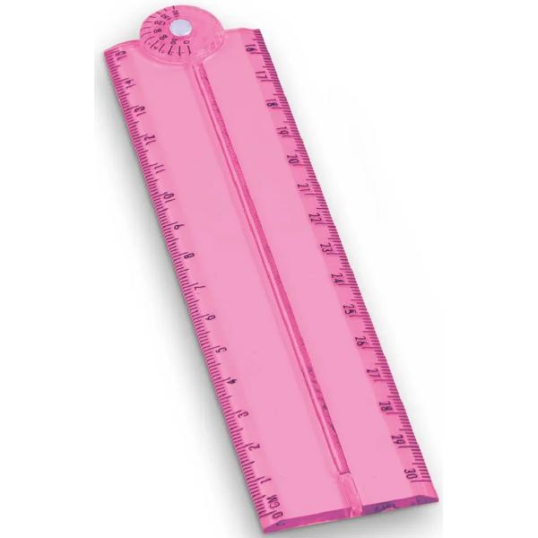 Rigla pliabila si extensibila 15-30 cm. Roz