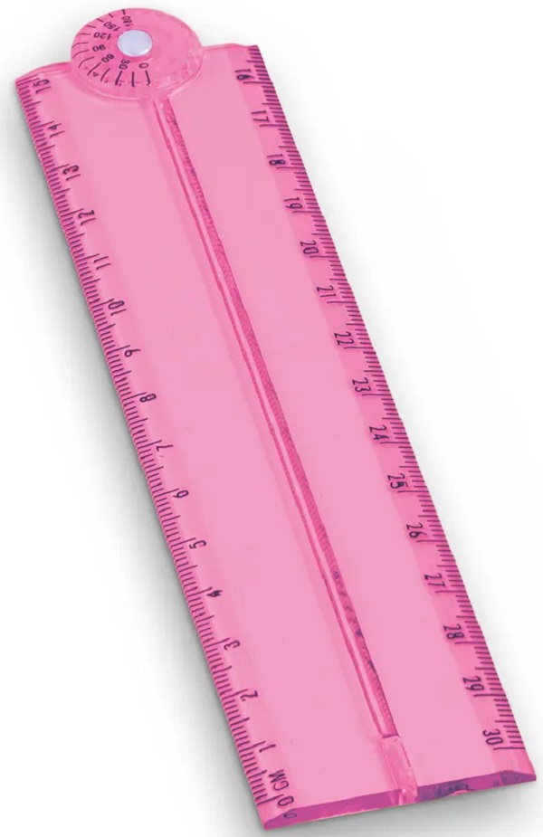 Imaginea produsului 'Riglă pliabila și extensibilă 15-30 cm. Roz'