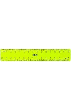 Imaginea produsului 'Riglă din plastic de 15 cm. Verde'