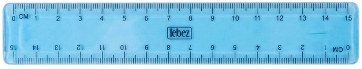 Imaginea produsului 'Riglă din plastic de 15 cm. Albastru'