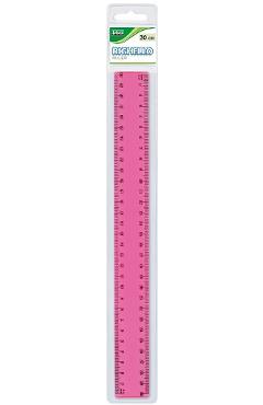 Imaginea produsului 'Riglă din plastic de 30 cm. Roz'