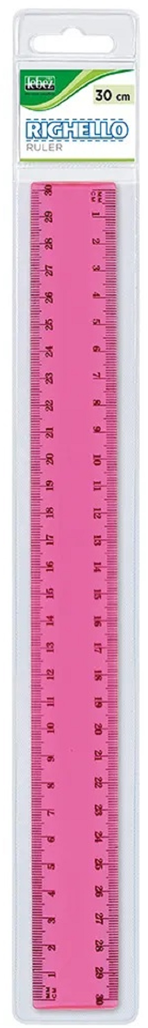 Imaginea produsului 'Riglă din plastic de 30 cm. Roz'