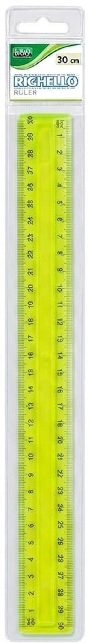 Imaginea produsului 'Riglă din plastic de 30 cm. Verde'