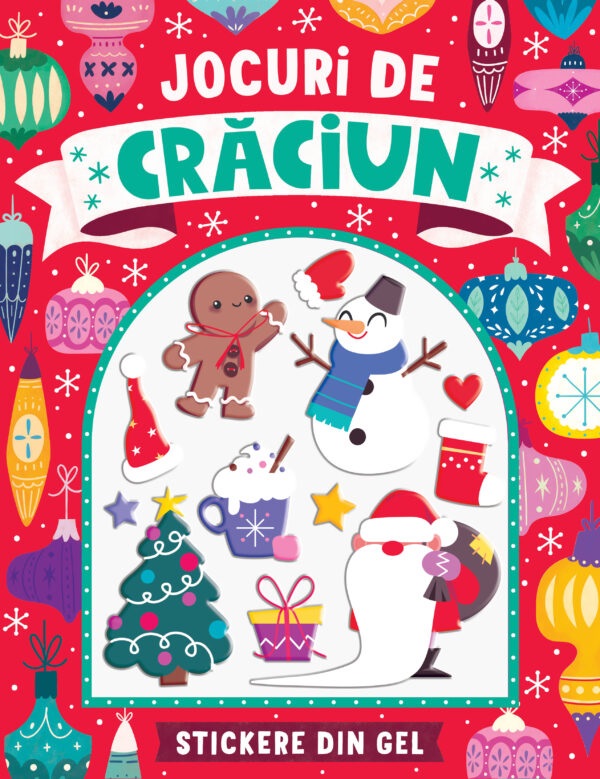 Coperta cărții 'Jocuri de Crăciun. Stickere din gel'