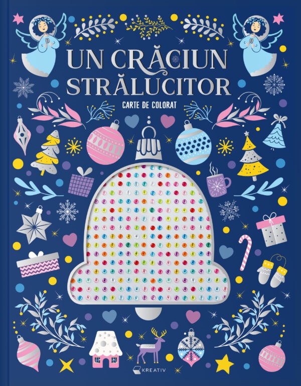 Coperta cărții 'Un Crăciun strălucitor. Carte de colorat'