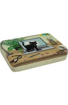 Imaginea produsului 'Cutie de bijuterii Bug Art. Pisică pe laptop'