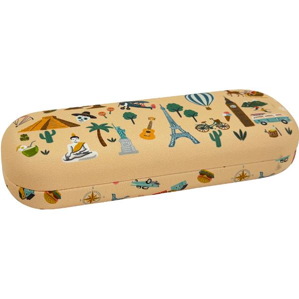 Etui ochelari roz. Les Petits Voyageurs