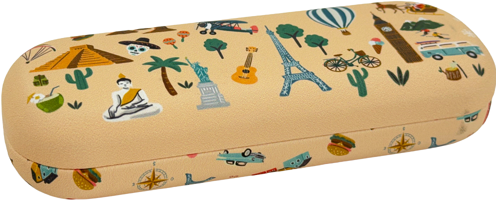 Imaginea produsului 'Etui ochelari roz. Les Petits Voyageurs'