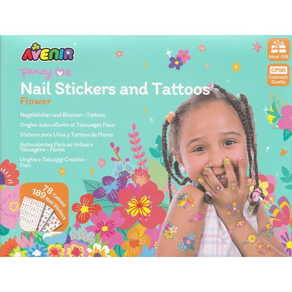 Stickere pentru unghii si tatuaje. Flori