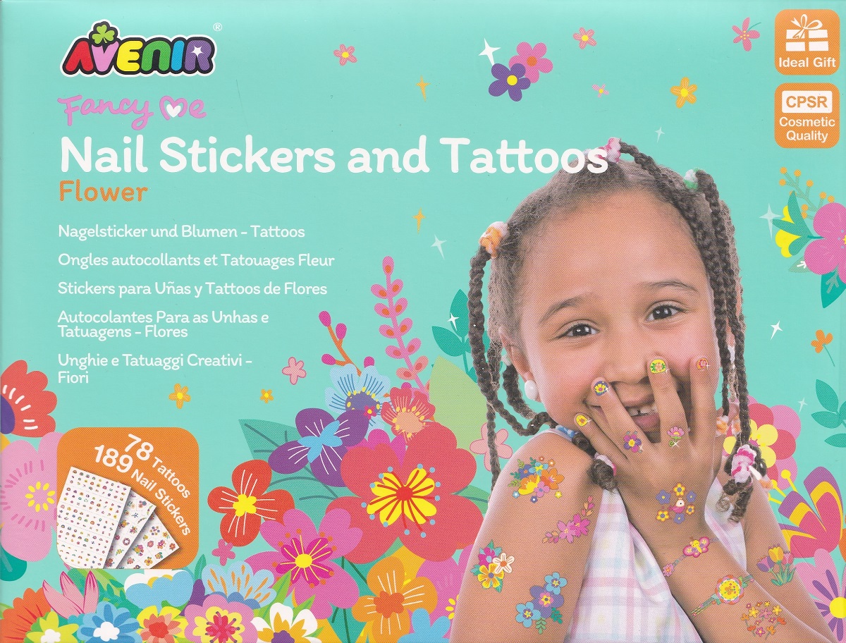 Imaginea produsului 'Stickere pentru unghii și tatuaje. Flori'