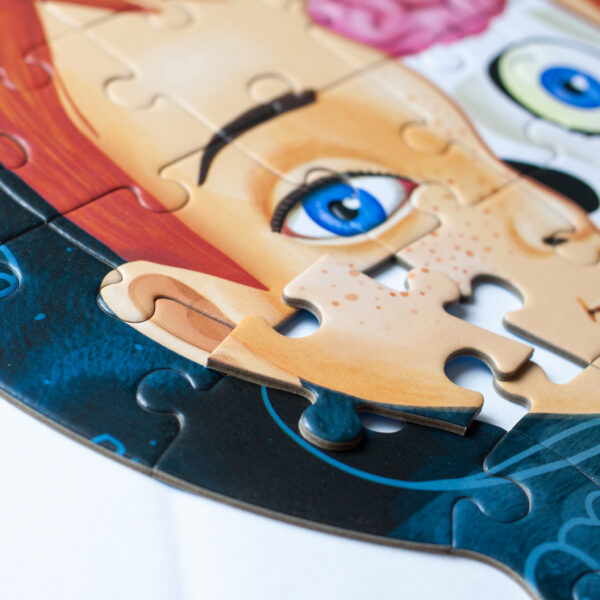 Imaginea produsului 'Corpul uman: Puzzle 140 piese + carte + ochelari 3D'