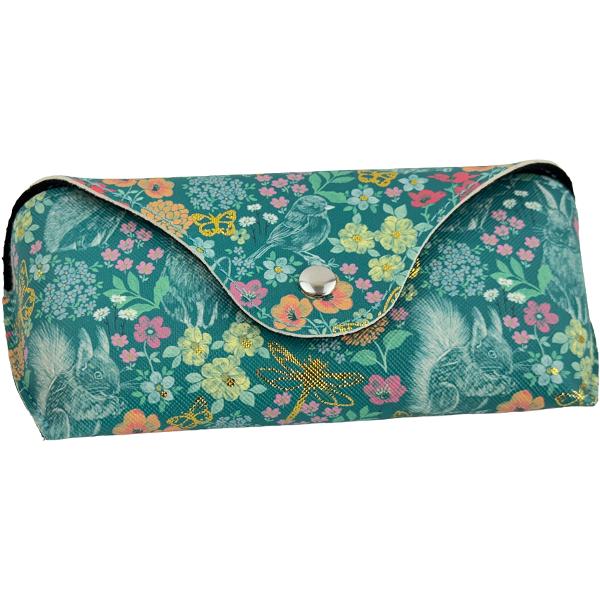 Etui ochelari verde. Jardin des merveilles