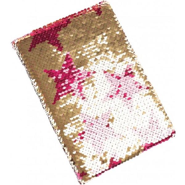 Jurnal secret cu paiete și pix: Girabrilla fashion. Magenta Stars