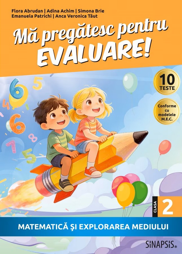 Coperta cărții 'Mă pregătesc pentru Evaluare! Matematică și explorarea mediului - Clasa 2 - Flora Abrudan, Adina Achim, Simona Brie,'