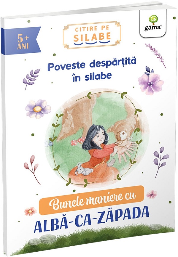 Coperta cărții 'Bunele maniere cu Albă-ca-Zăpada. Citire pe silabe'