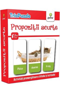 Triopuzzle: Propozitii scurte 5 ani+