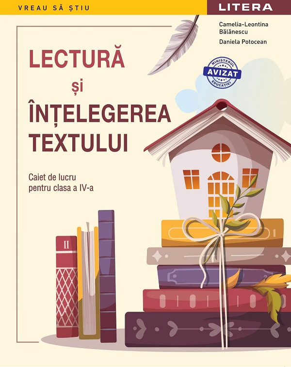 Coperta cărții 'Lectură și înțelegerea textului - Clasa 4 - Caiet de lucru - Camelia-Leontina Bălănescu, Daniela Potocean'