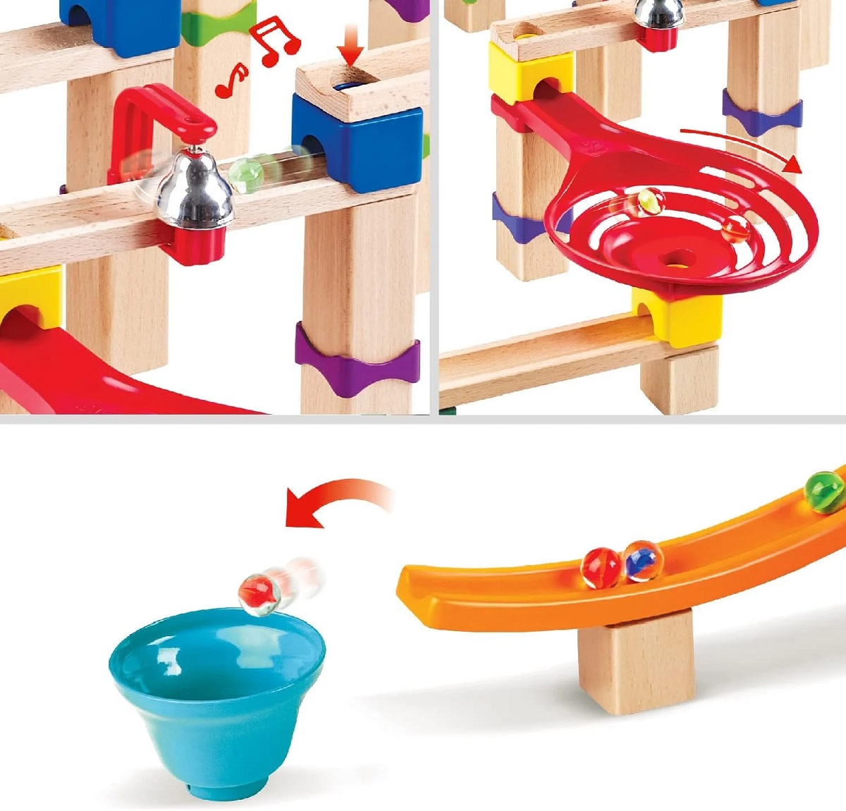 Imaginea produsului 'Jucărie din lemn: Marble Run Tricks n Twists'