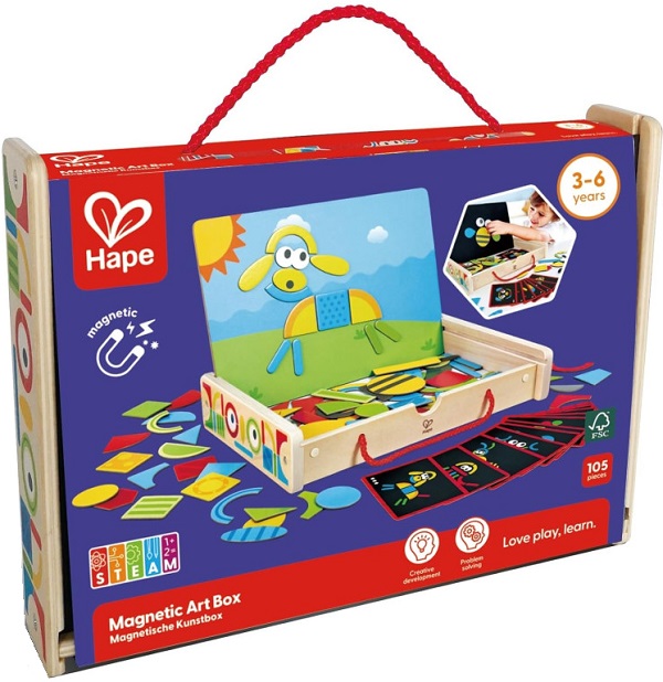 Imaginea produsului 'Jucărie din lemn: Cutie de artă magnetică'
