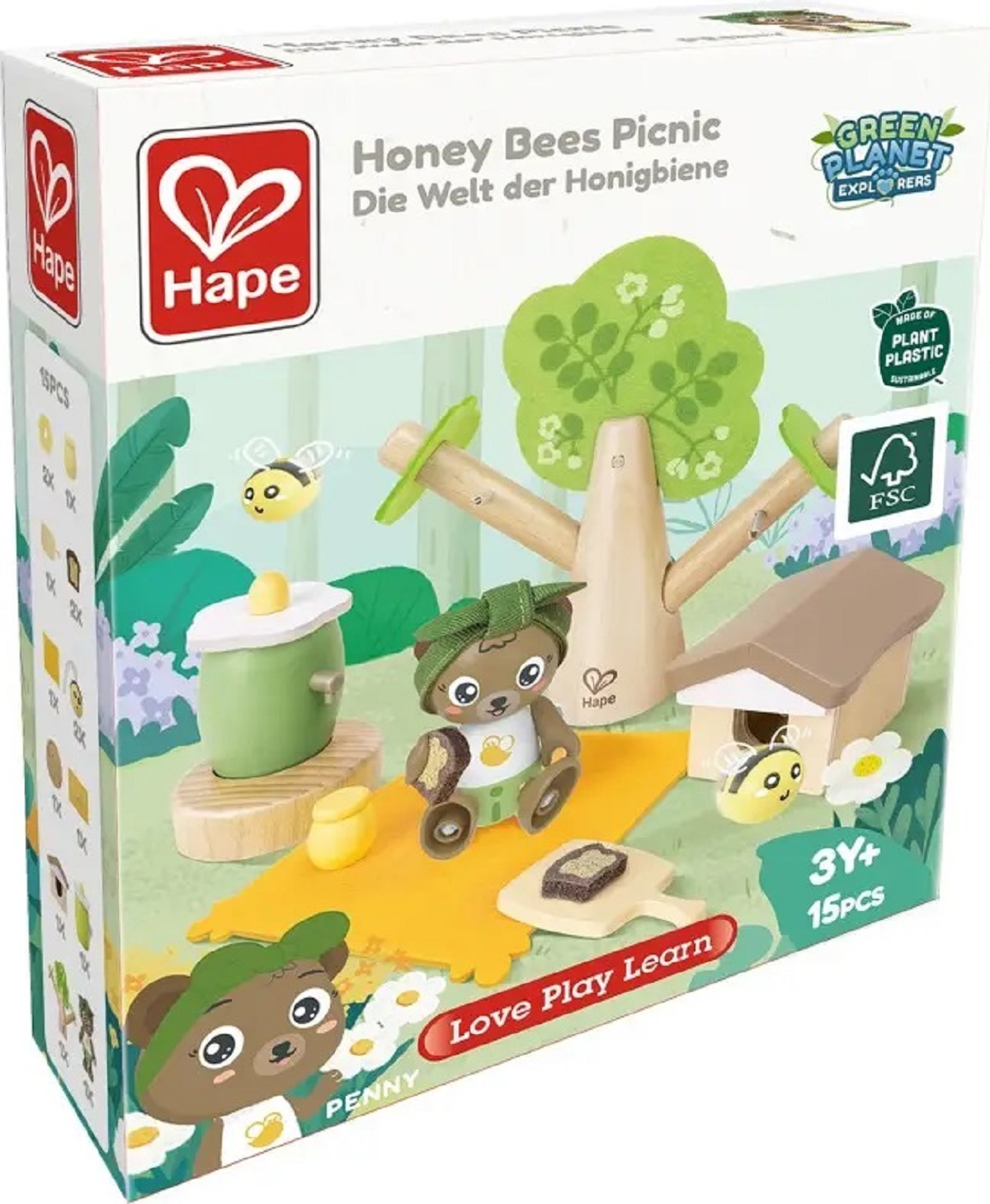 Imaginea produsului 'Jucărie din lemn: Picnic cu miere de albine'