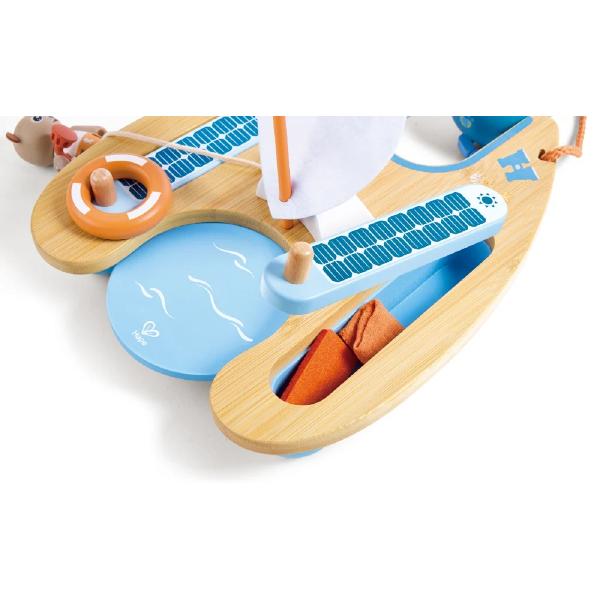 Jucarie din lemn: Catamaran