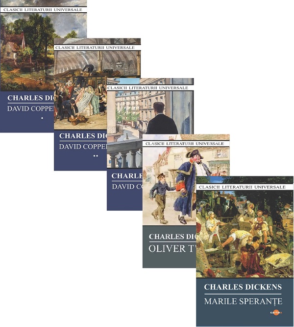 Pachet 5 carti: David Copperfield 3 vol. + Marile Sperante + Oliver Twist - Charles Dickens