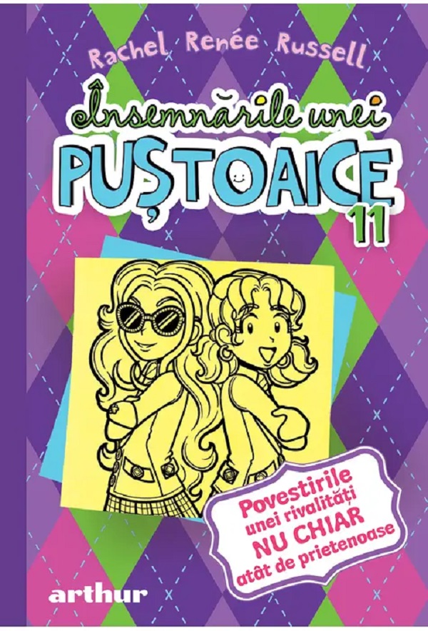 Coperta cărții 'Însemnările unei puștoaice Vol.11: Povestirile unei rivalități nu chiar atât de prietenoase - Rachel Renee Russell'
