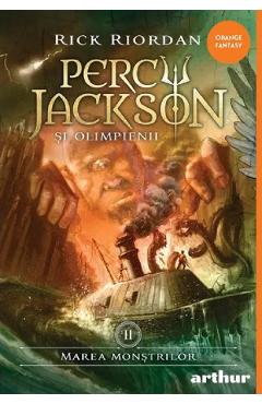 Coperta cărții 'Marea monstrilor. Seria Percy Jackson și Olimpienii Vol.2 - Rick Riordan'