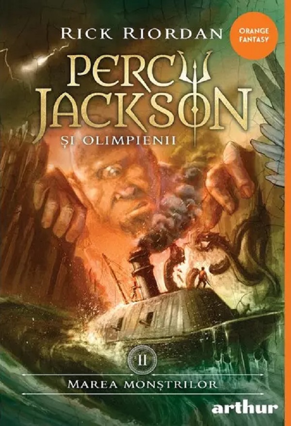 Coperta cărții 'Marea monstrilor. Seria Percy Jackson și Olimpienii Vol.2 - Rick Riordan'