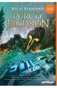 Coperta cărții 'Bătălia din labirint. Seria Percy Jackson și Olimpienii Vol.4 - Rick Riordan'