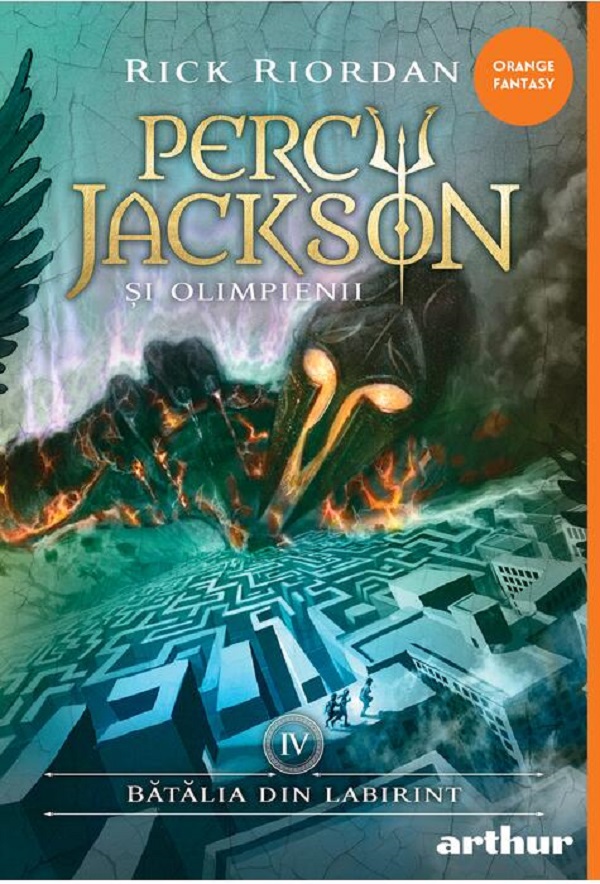 Coperta cărții 'Bătălia din labirint. Seria Percy Jackson și Olimpienii Vol.4 - Rick Riordan'