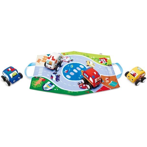 Set de masini de plus cu Pull-Back