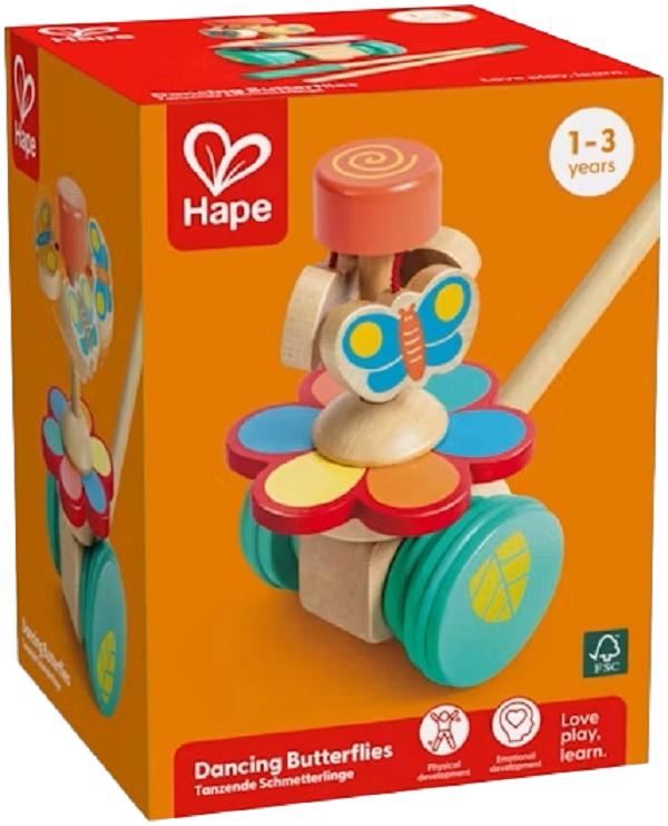 Imaginea produsului 'Jucărie din lemn de împins: Fluturi dansatori'